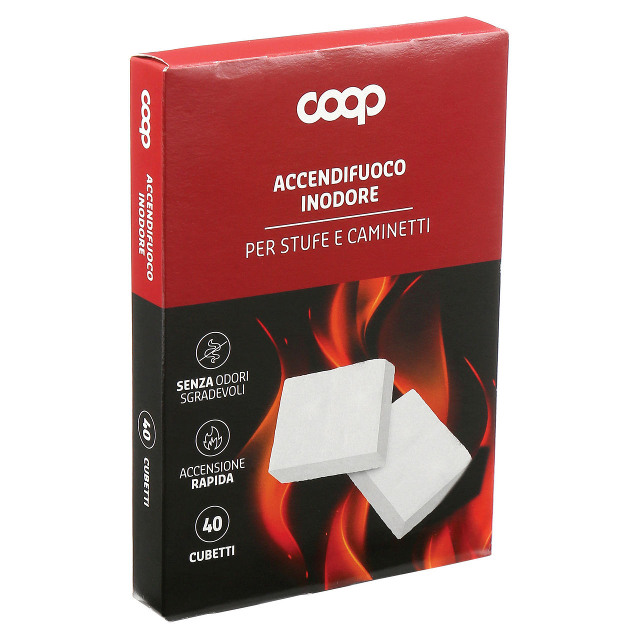 Accendifuoco inodore a cubetti 40 pz - Immagine 01