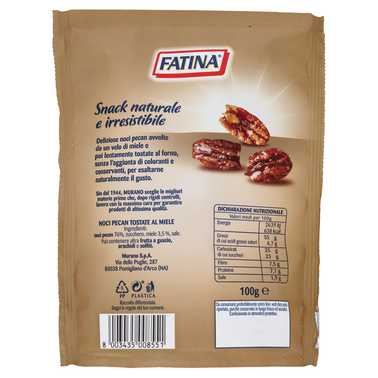 Noci Pecan Tostate al miele 100 g - Immagine 21