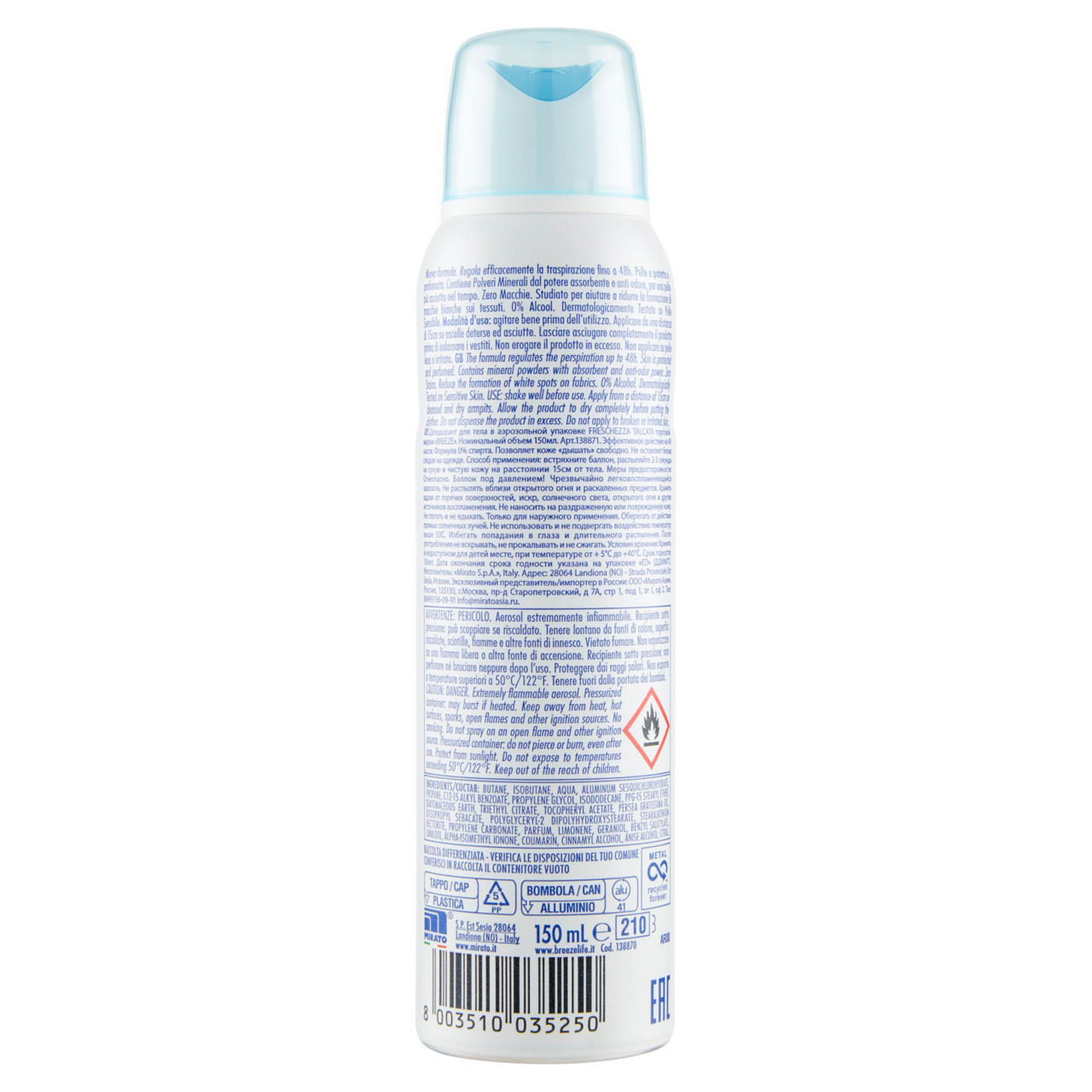 Deodorante spray freschezza talcata 150 ml - Immagine 21
