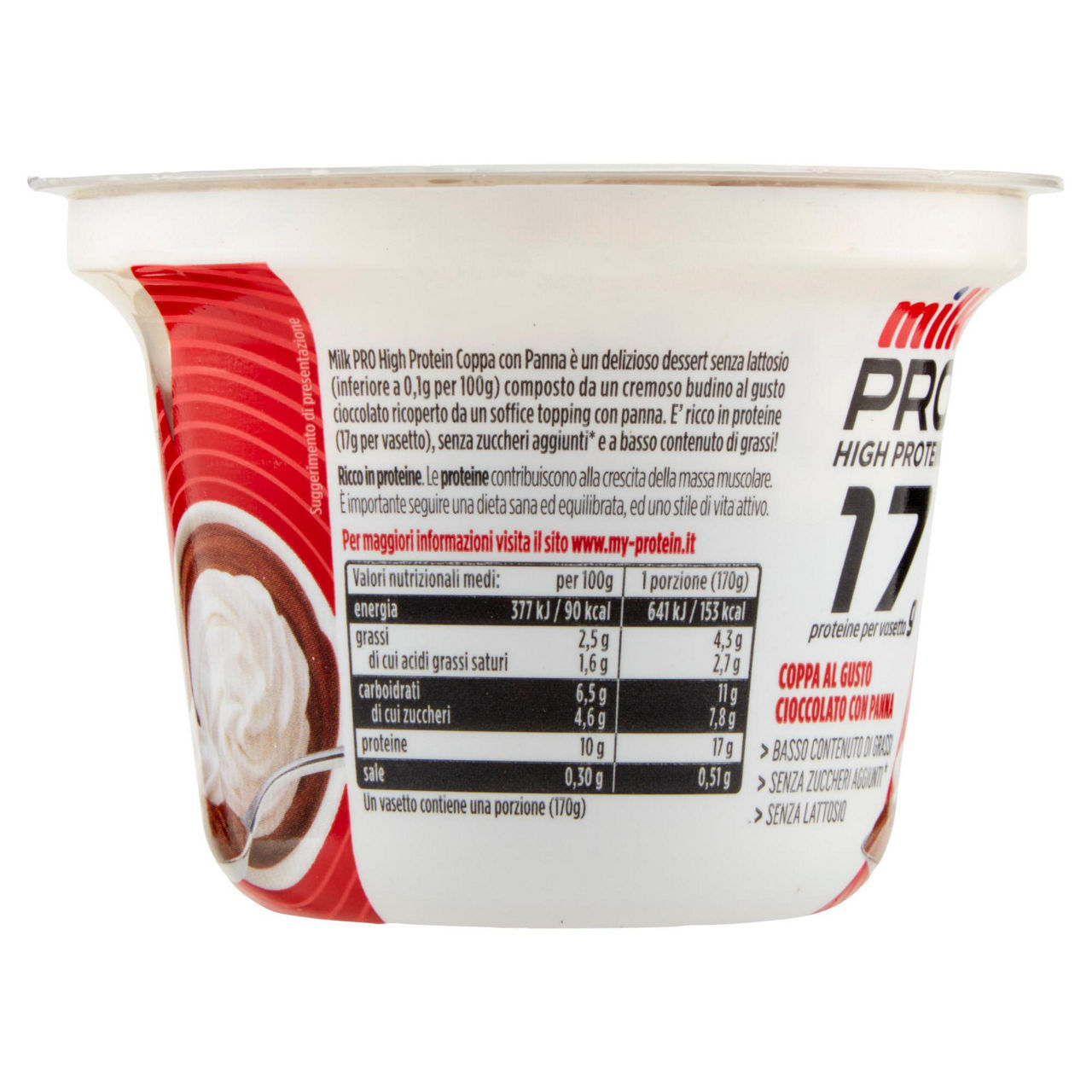 Coppa dessert proteica al cioccolato con panna 170 gr - Immagine 41