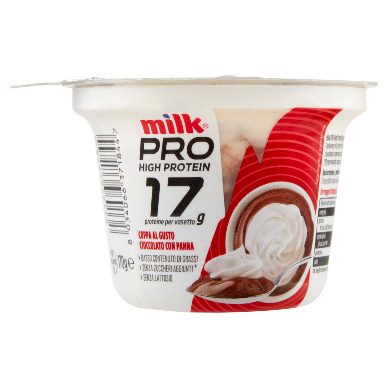 Coppa dessert proteica al cioccolato con panna 170 gr - Immagine 11