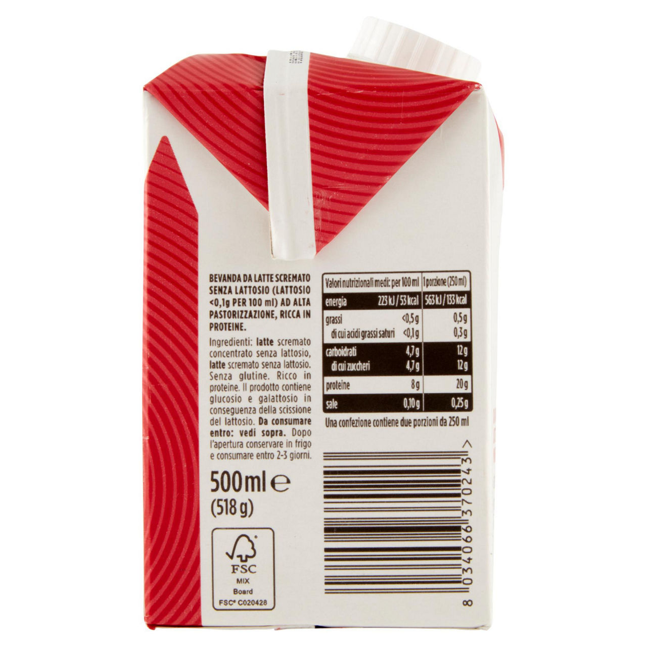 Latte proteico di montagna zero grassi 500 ml - Immagine 21