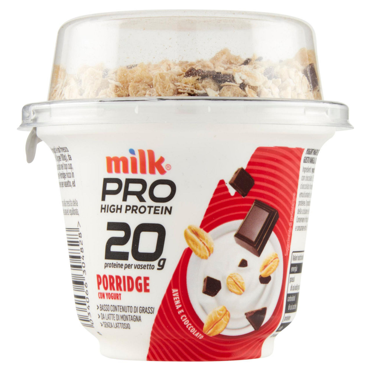 Yogurt magro proteico con fiocchi d'avena e cioccolato 200 gr - Immagine 31