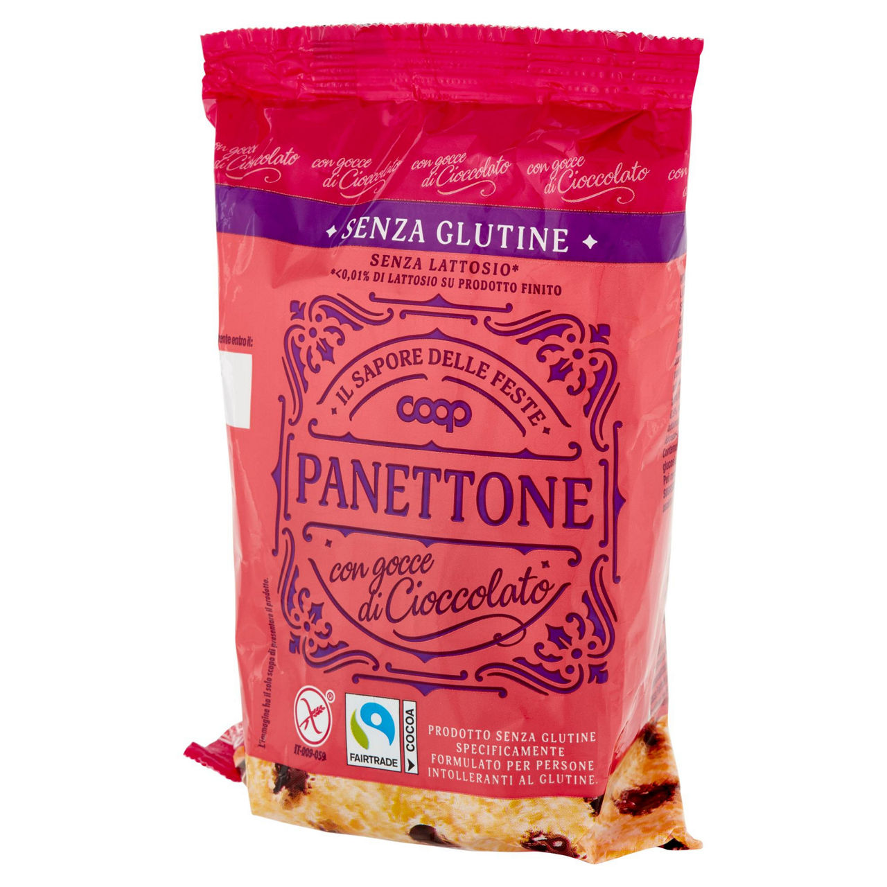Mini panettone con gocce di cioccolato senza glutine e lattosio 100 gr - 5