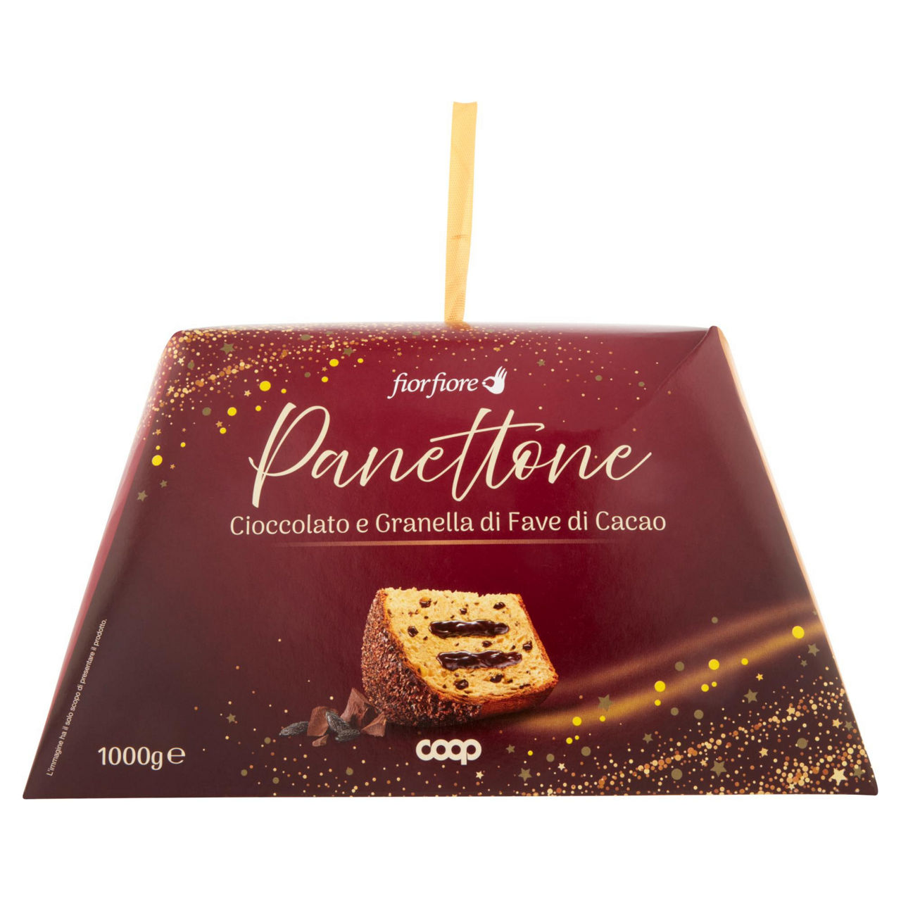 Panettone ricoperto e farcito di cioccolato 1 kg - Immagine 01