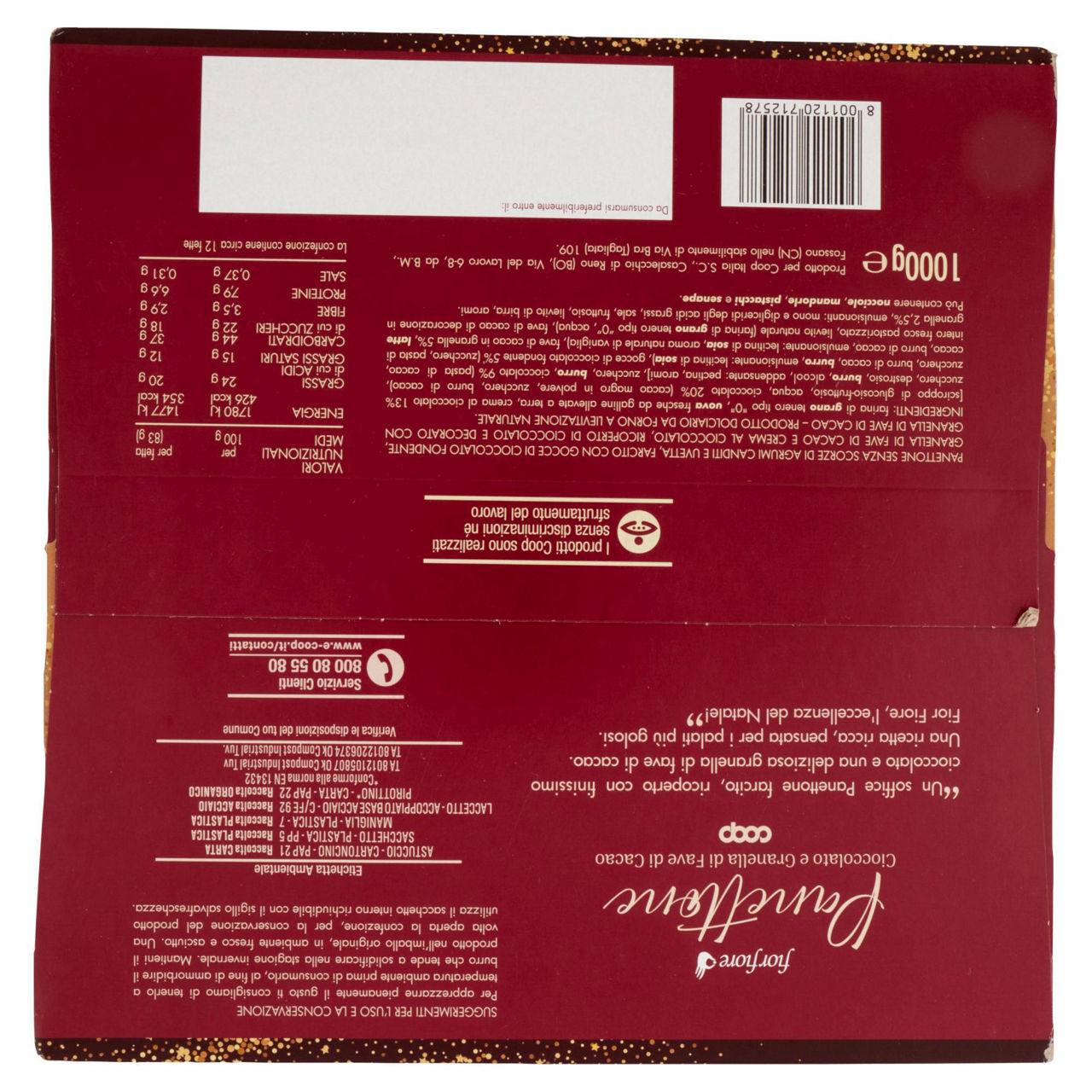 Panettone ricoperto e farcito di cioccolato 1 kg - Immagine 61