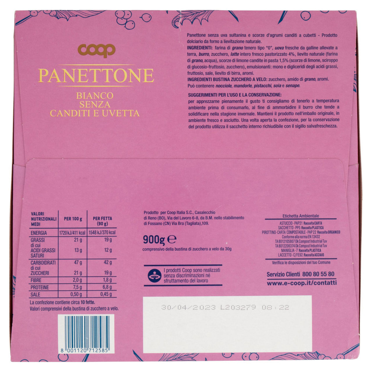 Panettone senza canditi e uvetta 800 gr - Immagine 11