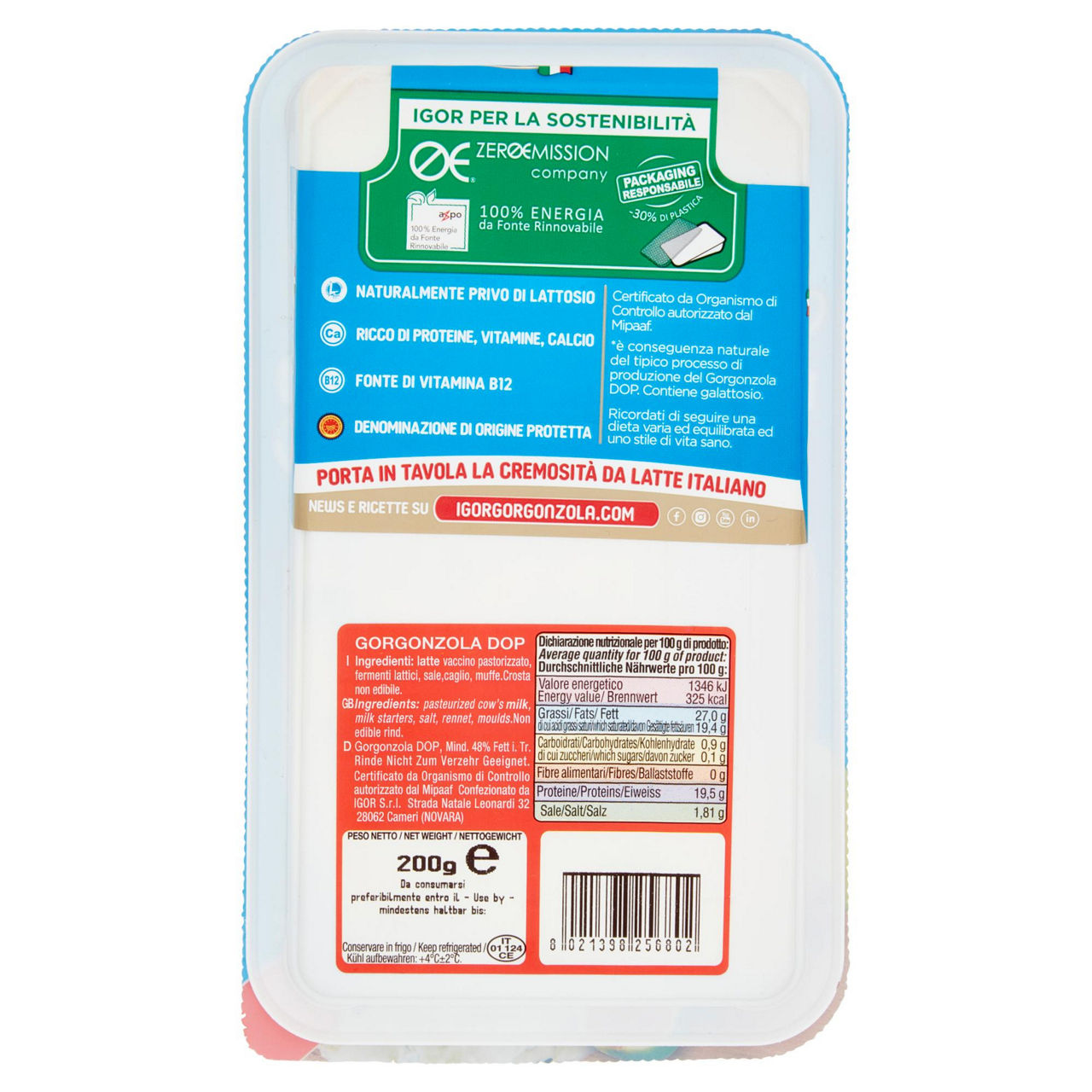 Formaggio Gorgonzola DOP dolce 200 gr - Immagine 21