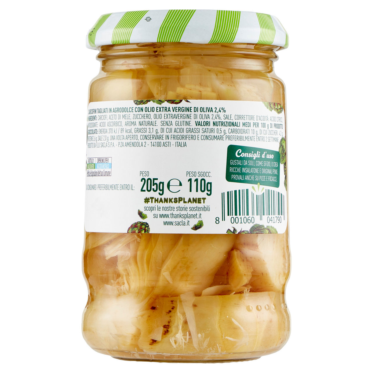 Carciofini tagliati in agrodolce 205 gr - Immagine 21