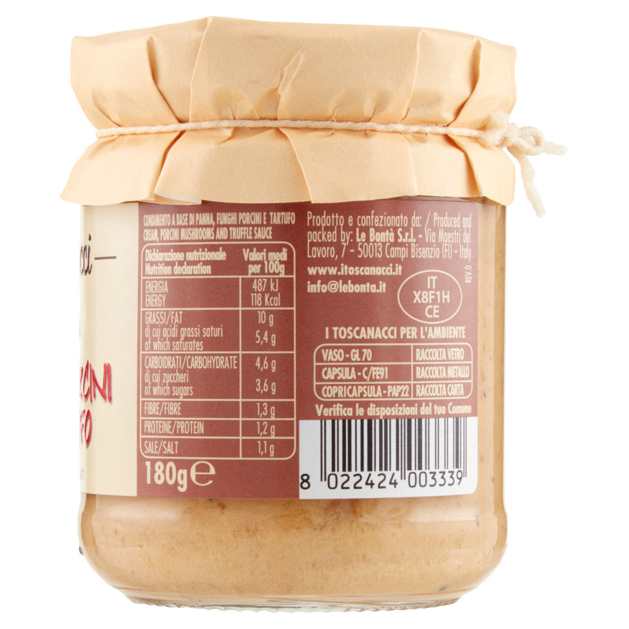 Sugo con funghi porcini e tartufo 180 gr - Immagine 31