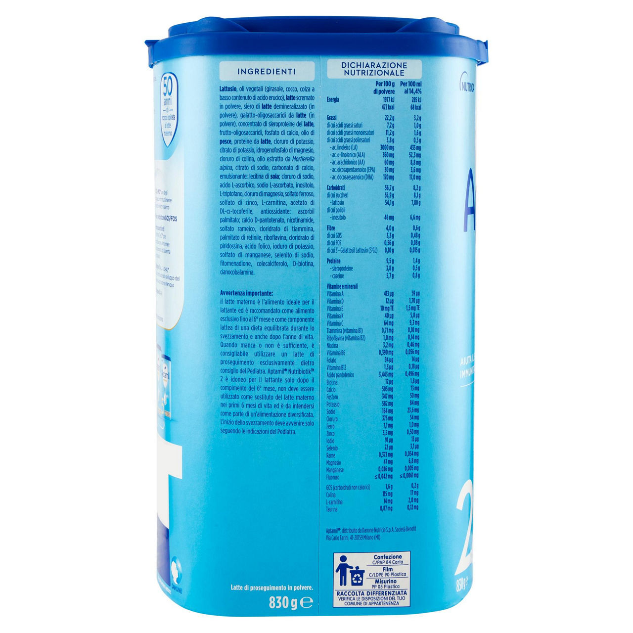 Latte di proseguimento 2 in polvere 830 gr - Immagine 61