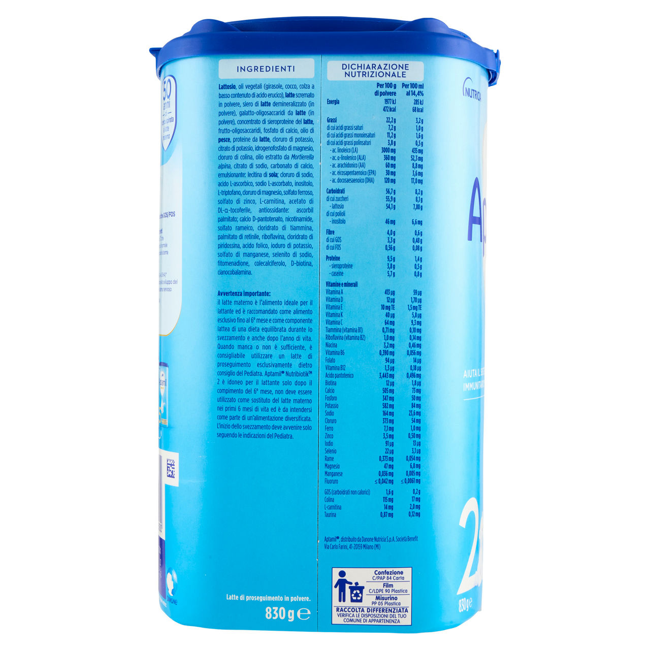 Latte di proseguimento 2 in polvere 830 gr - Immagine 101