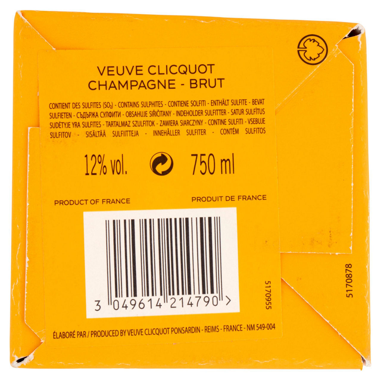 Champagne Veuve Clicquot brut 750 ml  - Immagine 21
