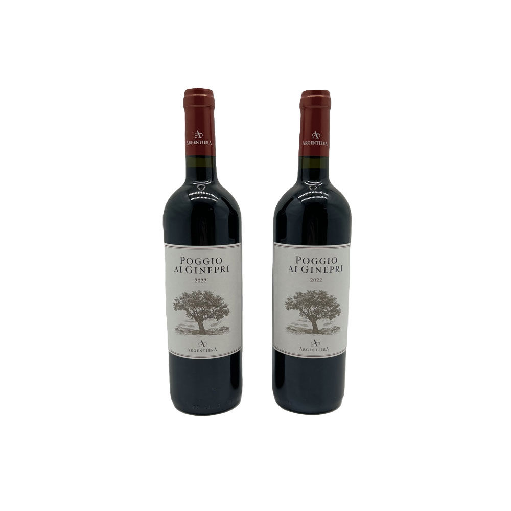 Cassetta di legno Argentiera Bolgheri Poggio ai Ginepri rosso - Immagine 11