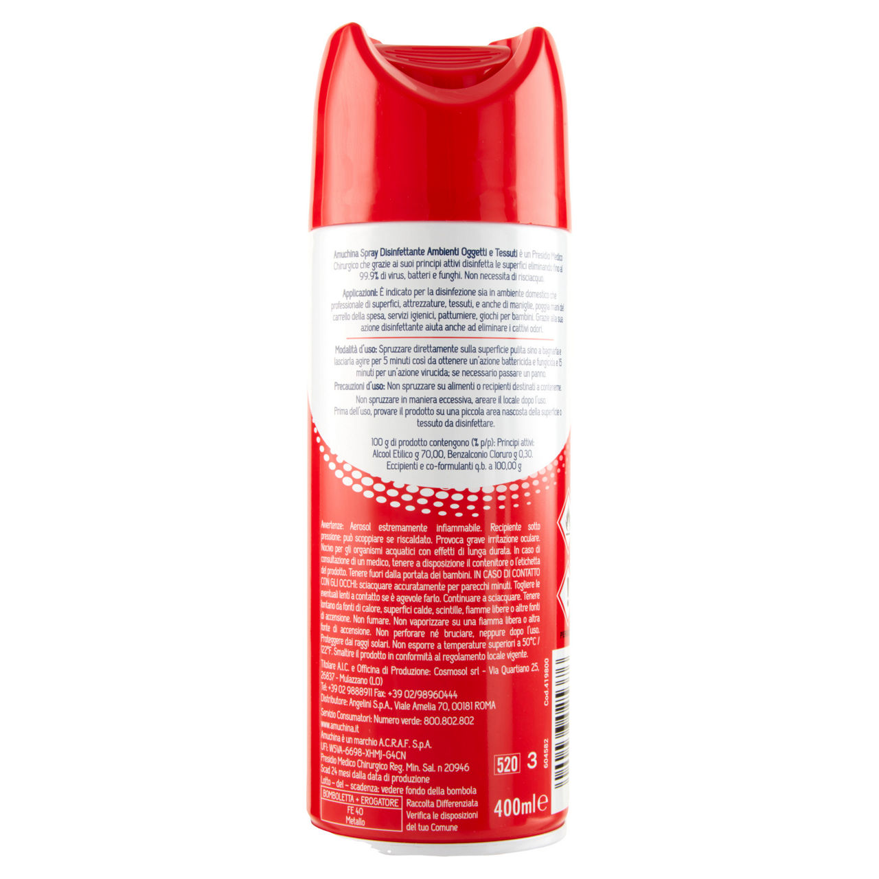 Detergente ambienti spray amuchina disinfettante ml 400 - Immagine 51