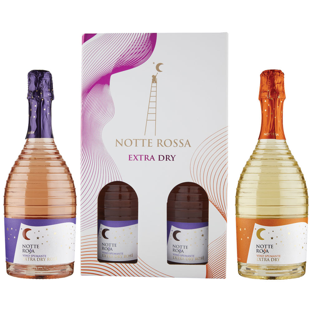 Confezione regalo Spumante Extra Dry Ros&eacute; e Spumante Extra Dry bianco