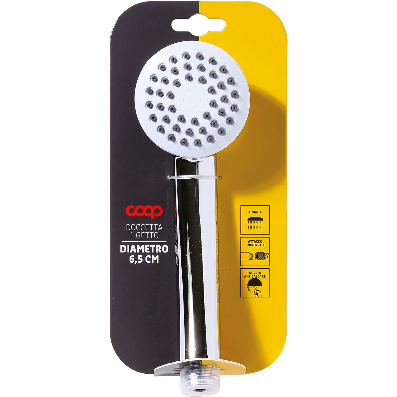 Doccetta 1 getto coop - diam 6,5cm - abs - Immagine 01