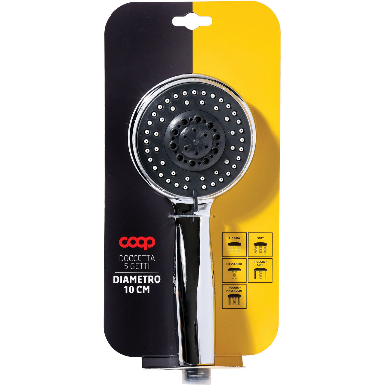Doccetta 5 getti coop - diam 10cm - abs