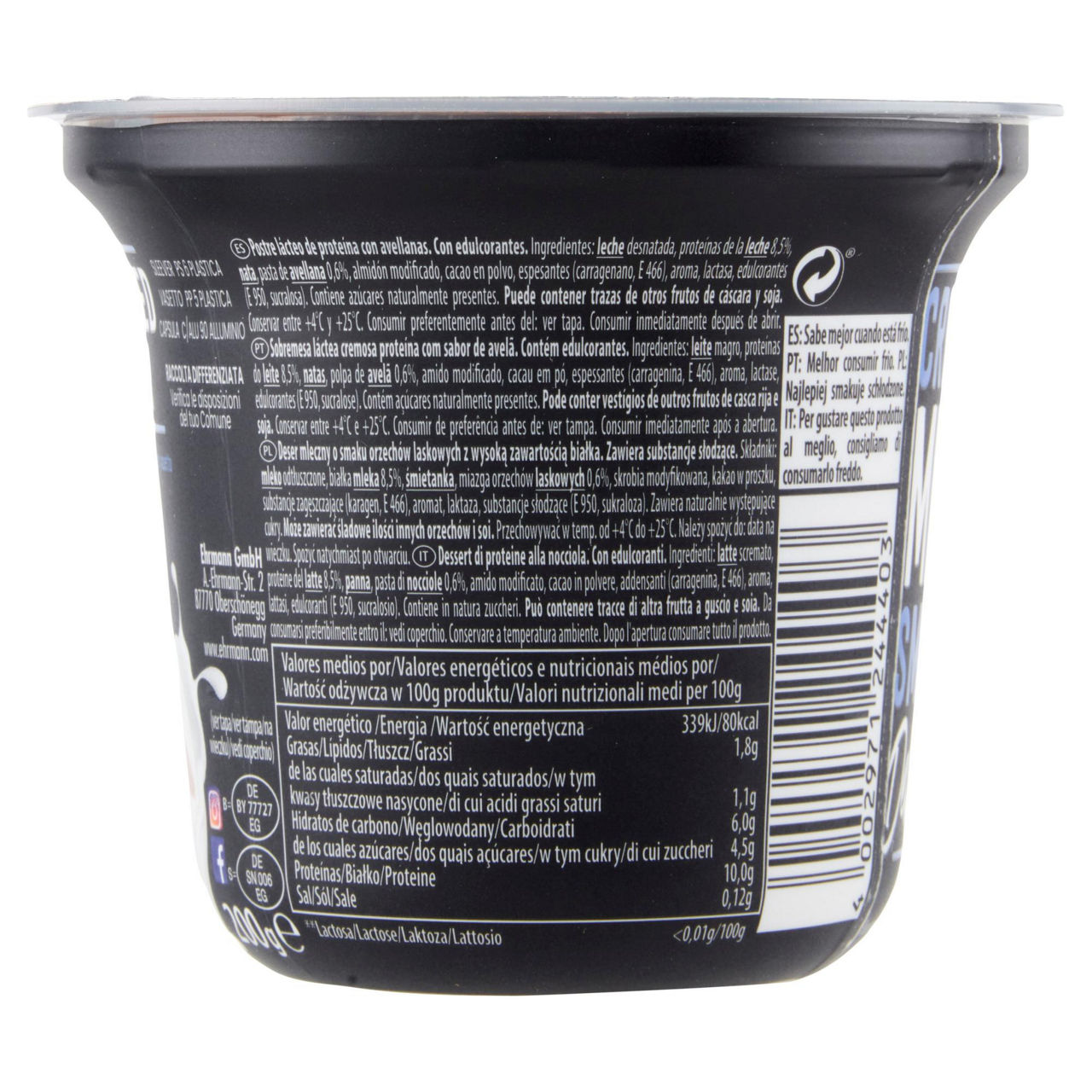 Pudding proteico alla nocciola 200 gr - Immagine 41
