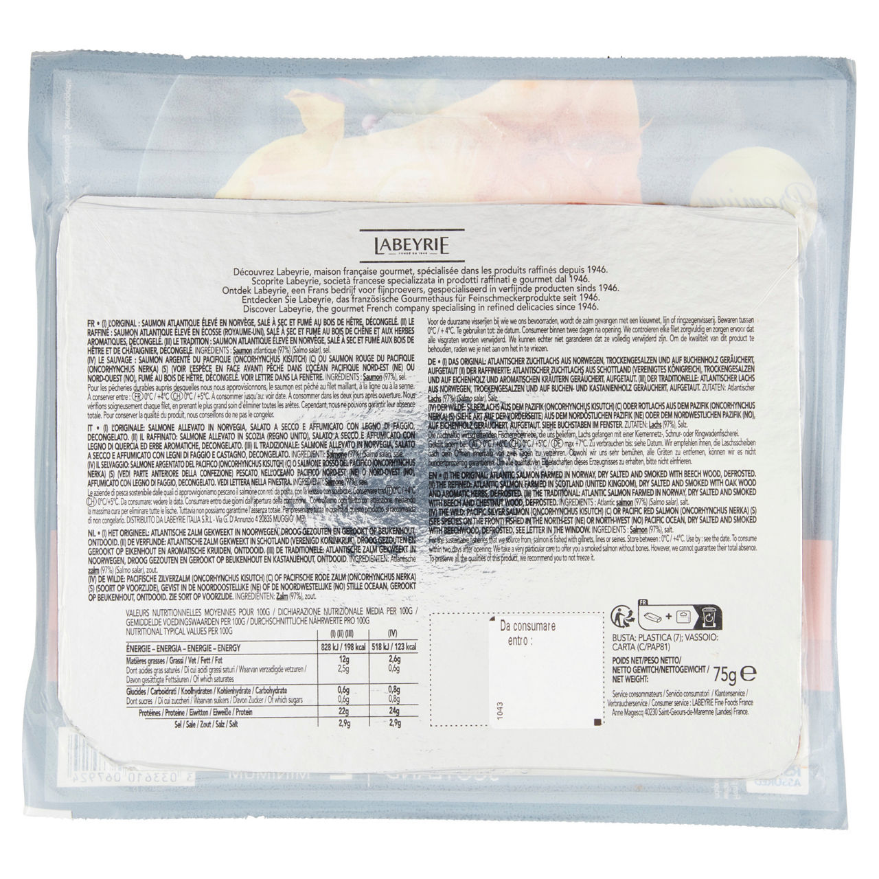 Salmone affumicato Il Raffinato 75 gr - Immagine 51