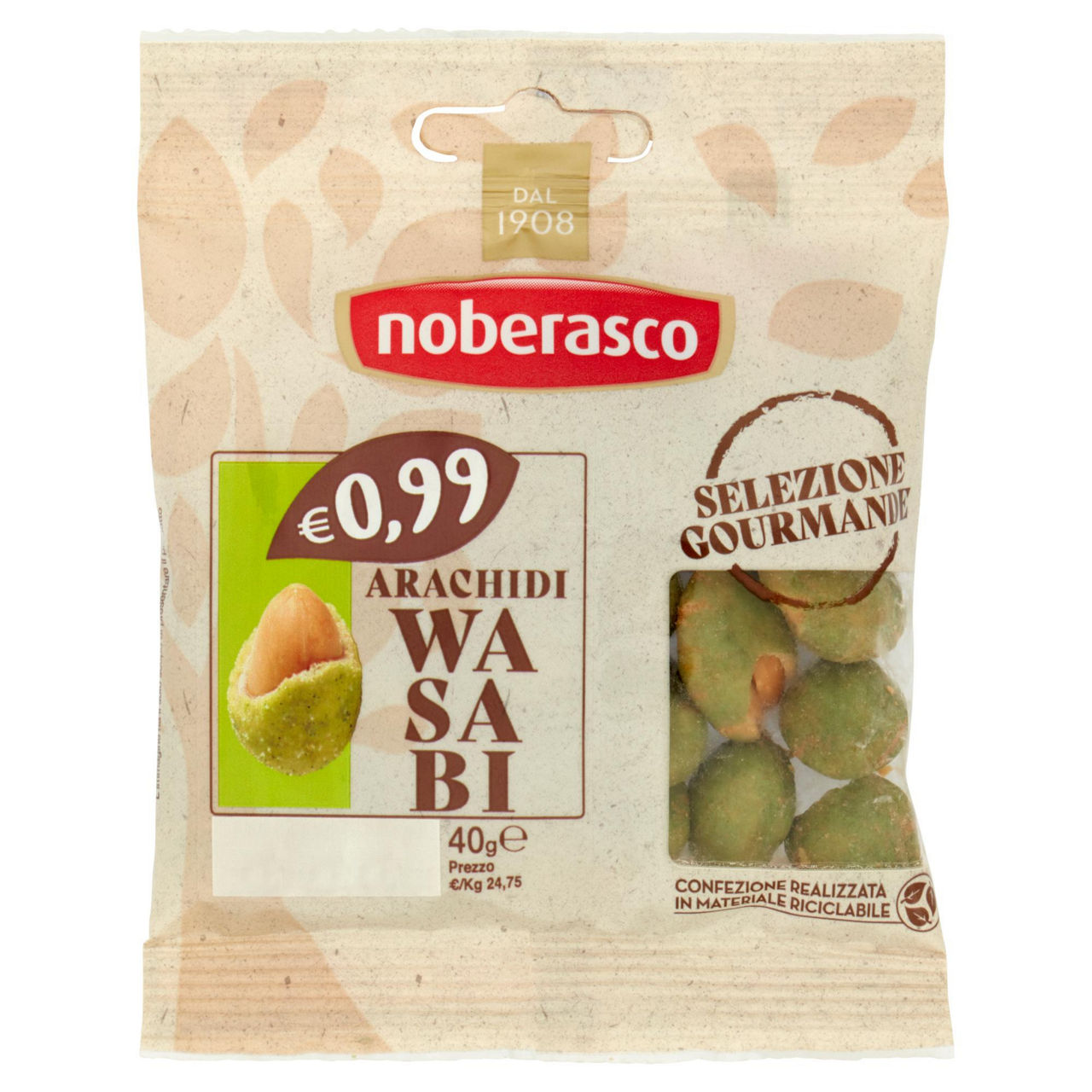 Arachidi al wasabi 40 gr - Immagine 01