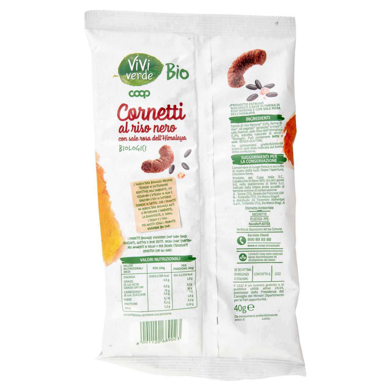 Cornetti al riso nero e sale rosa Himalaya 40 gr - Immagine 11
