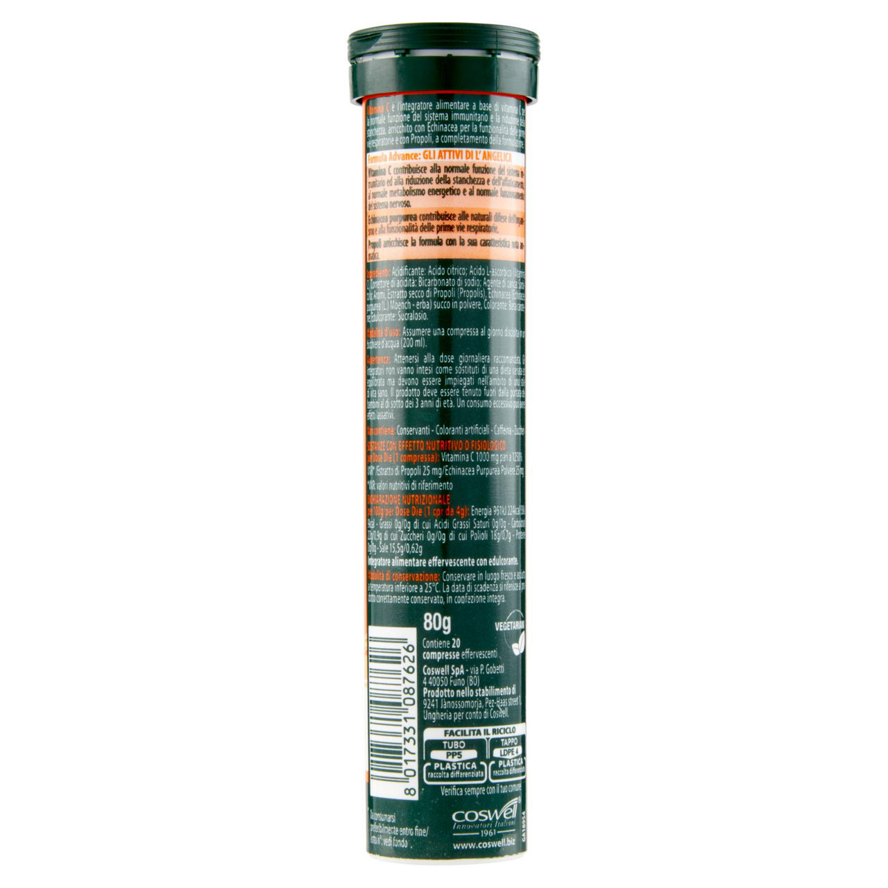 Integratore alimentare Difesa gusto arancia 20 compresse effervescenti  - Immagine 11