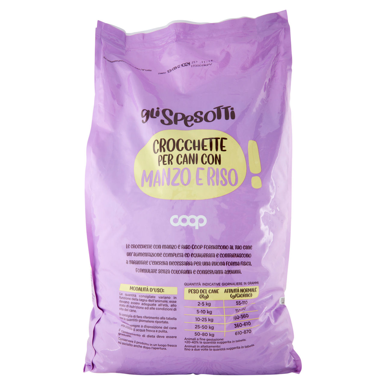 Secco cane crocchette per cani manzo riso coop sacco kg.10 - Immagine 41