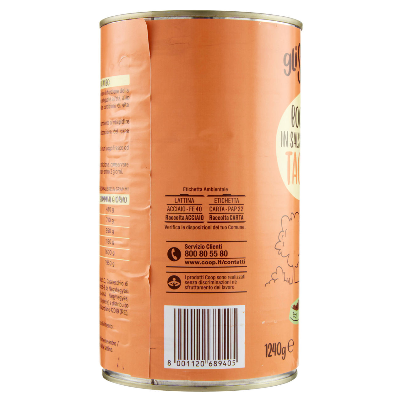 Umido cane bocconcini per cani tacchino lattina coop kg 1,24 - Immagine 21