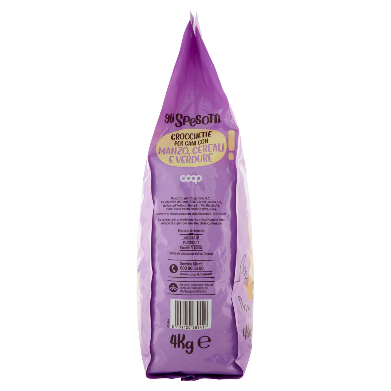 Secco cane crocchette per cani manzo/cereali/verdure coop kg.4 - Immagine 51