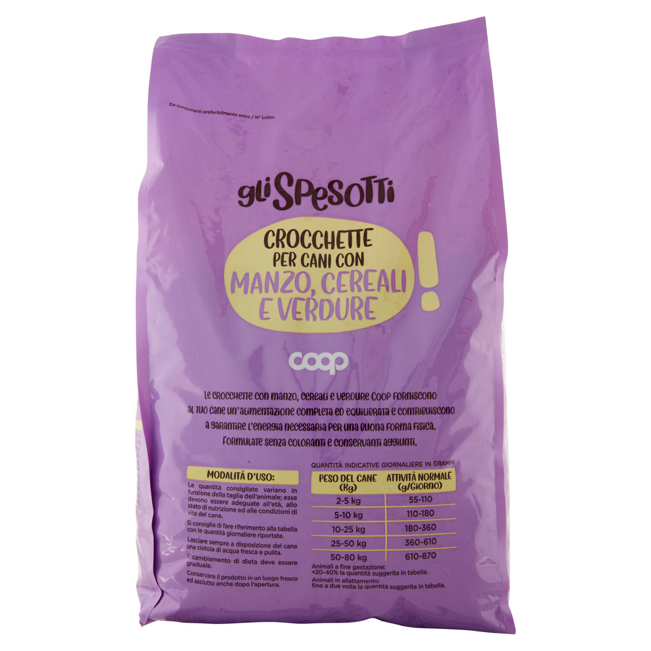 Secco cane crocchette per cani manzo/cereali/verdure coop kg.4 - Immagine 21