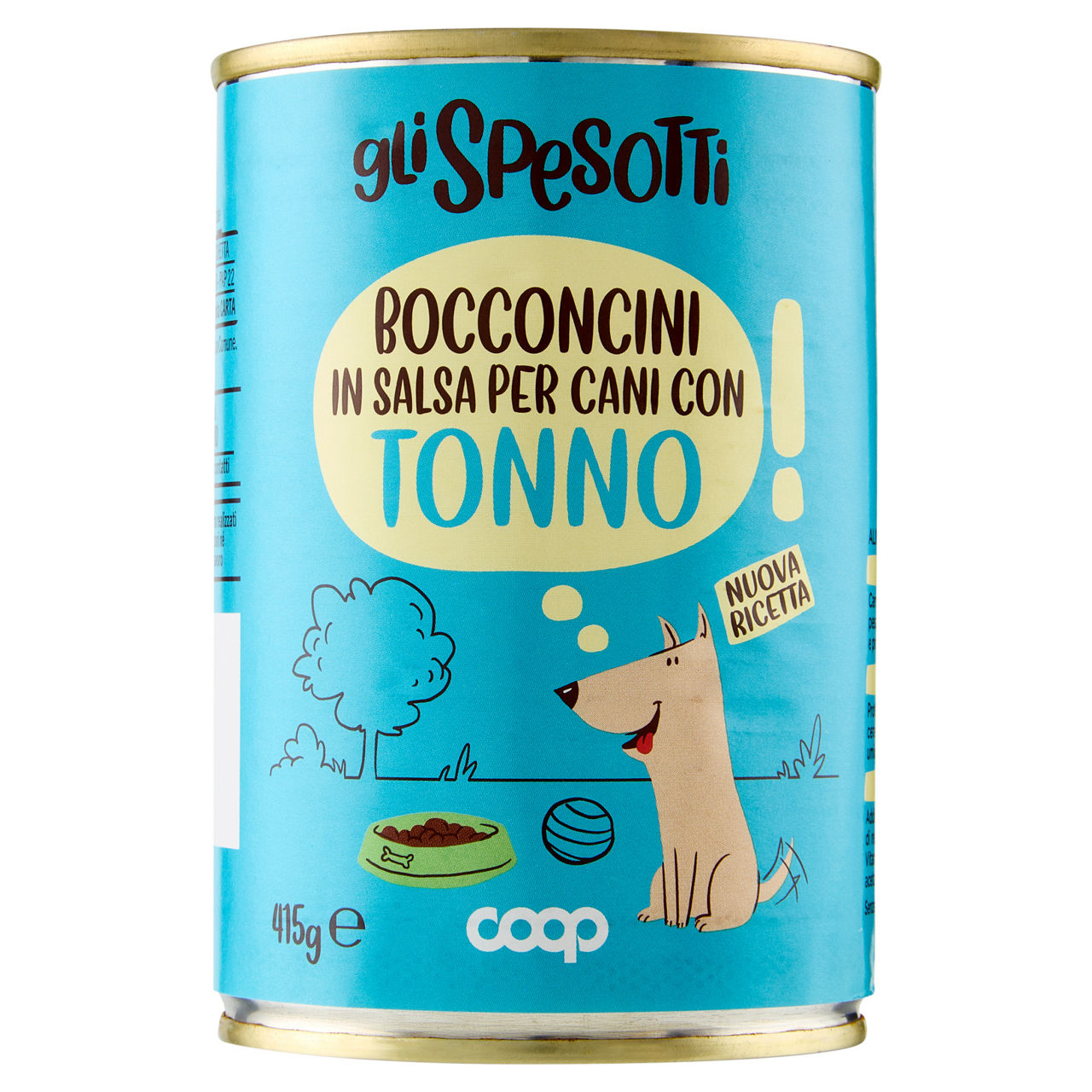 Umido per cani bocconcini tonno e carote 415 gr - Immagine 01