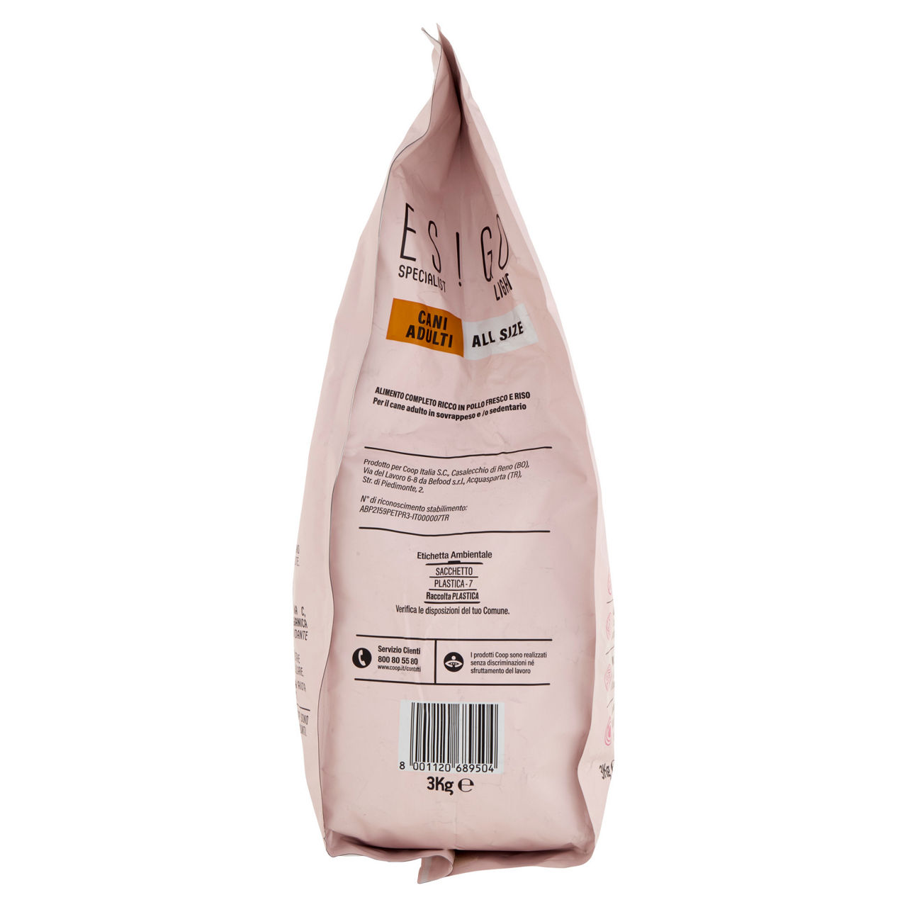 Secco cane crocc.cani adulti light pollo/riso esigo spec coop sacco kg 3 - Immagine 61