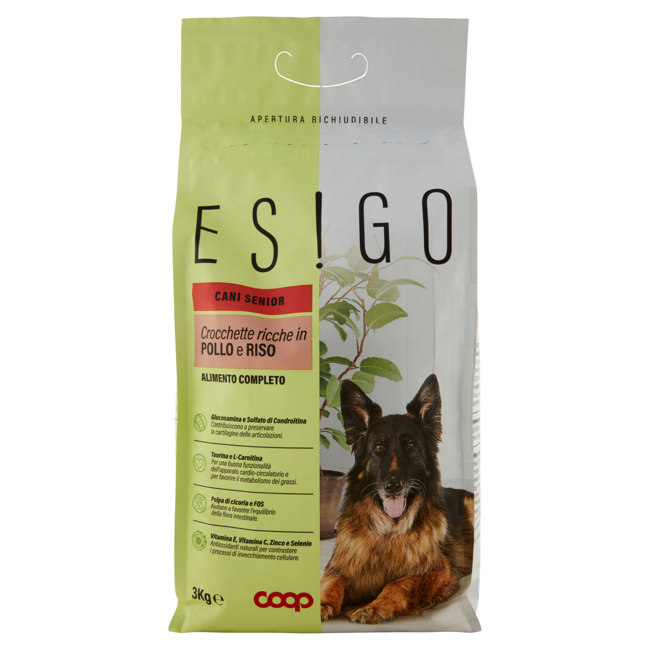 Secco cane crocc.cani senior pollo e riso esigo coop kg 3 - Immagine 01