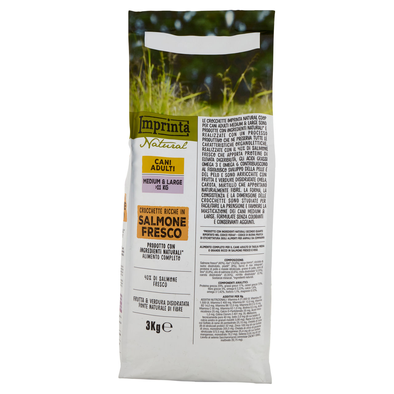 Secco cane crocchette naturali salmone tg.med/large cane imprinta coop kg3 - Immagine 11