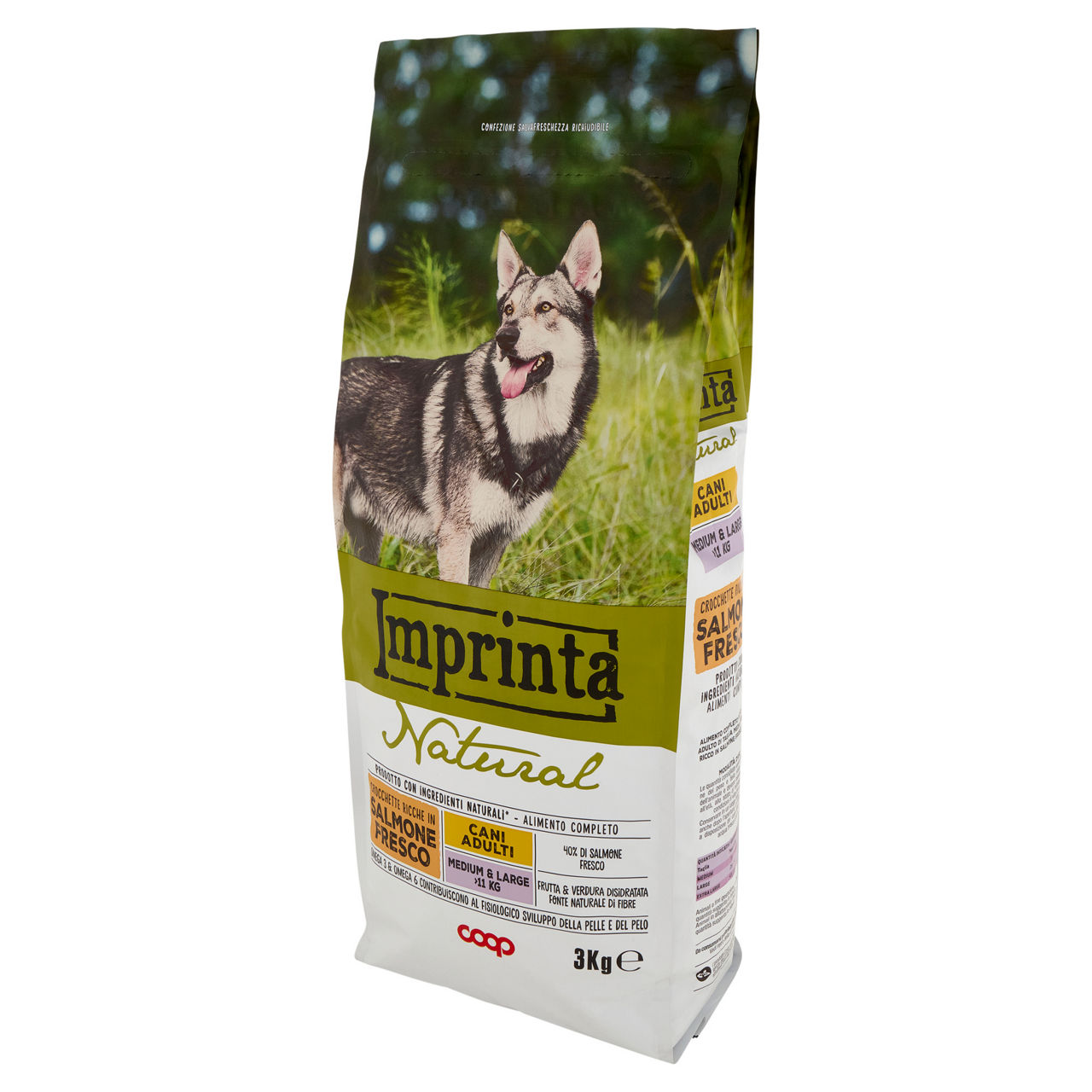 Secco cane crocchette naturali salmone tg.med/large cane imprinta coop kg3 - Immagine 41