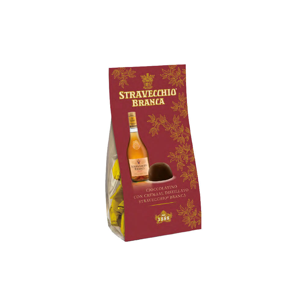 Praline ripiene di crema al liquore Stravecchio Branca 160 gr