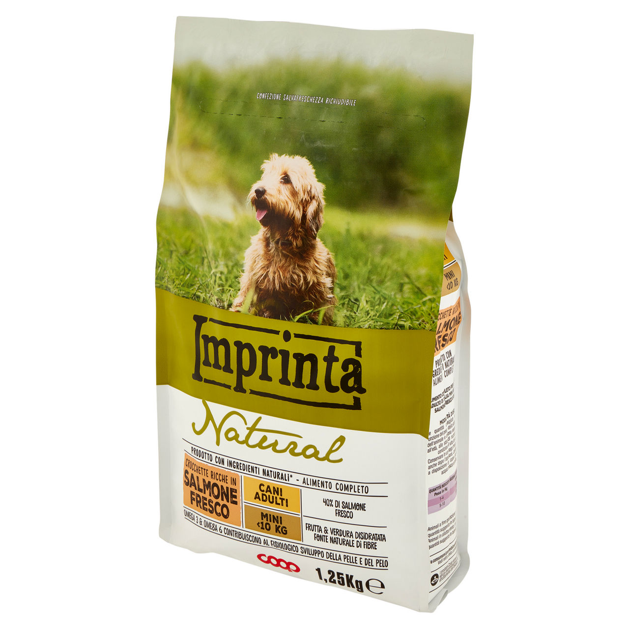 Secco cane crocchette naturali cane salmone tg.mini imprinta coop kg1,25 - Immagine 21