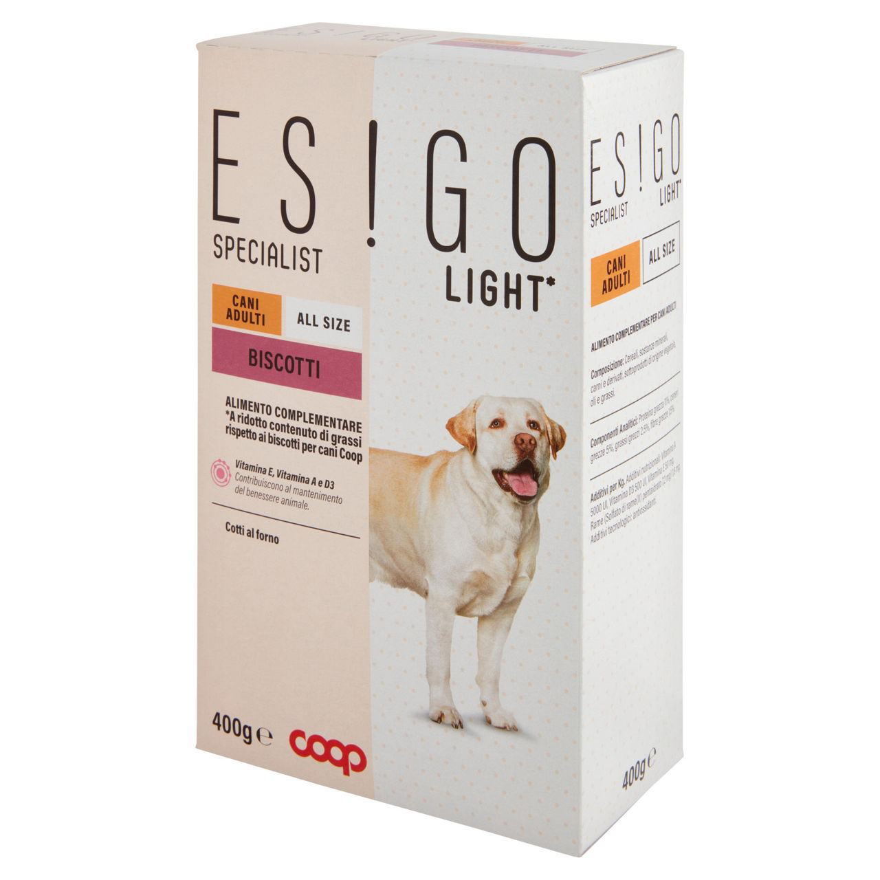 Biscotti cani adulti light esigo spec coop g400 - Immagine 21