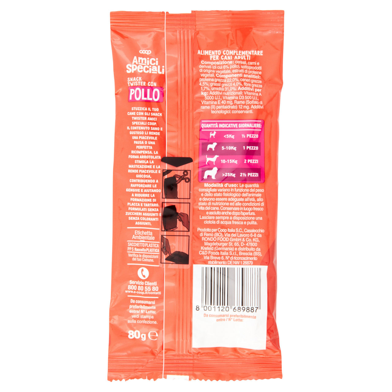 Snack cane twister gusto pollo amici speciali coop g80 - Immagine 41