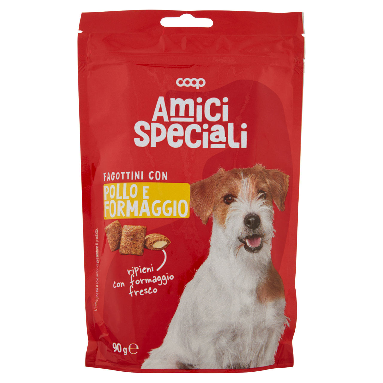 Fagottini pollo ripieni formaggio amici speciali coop g90