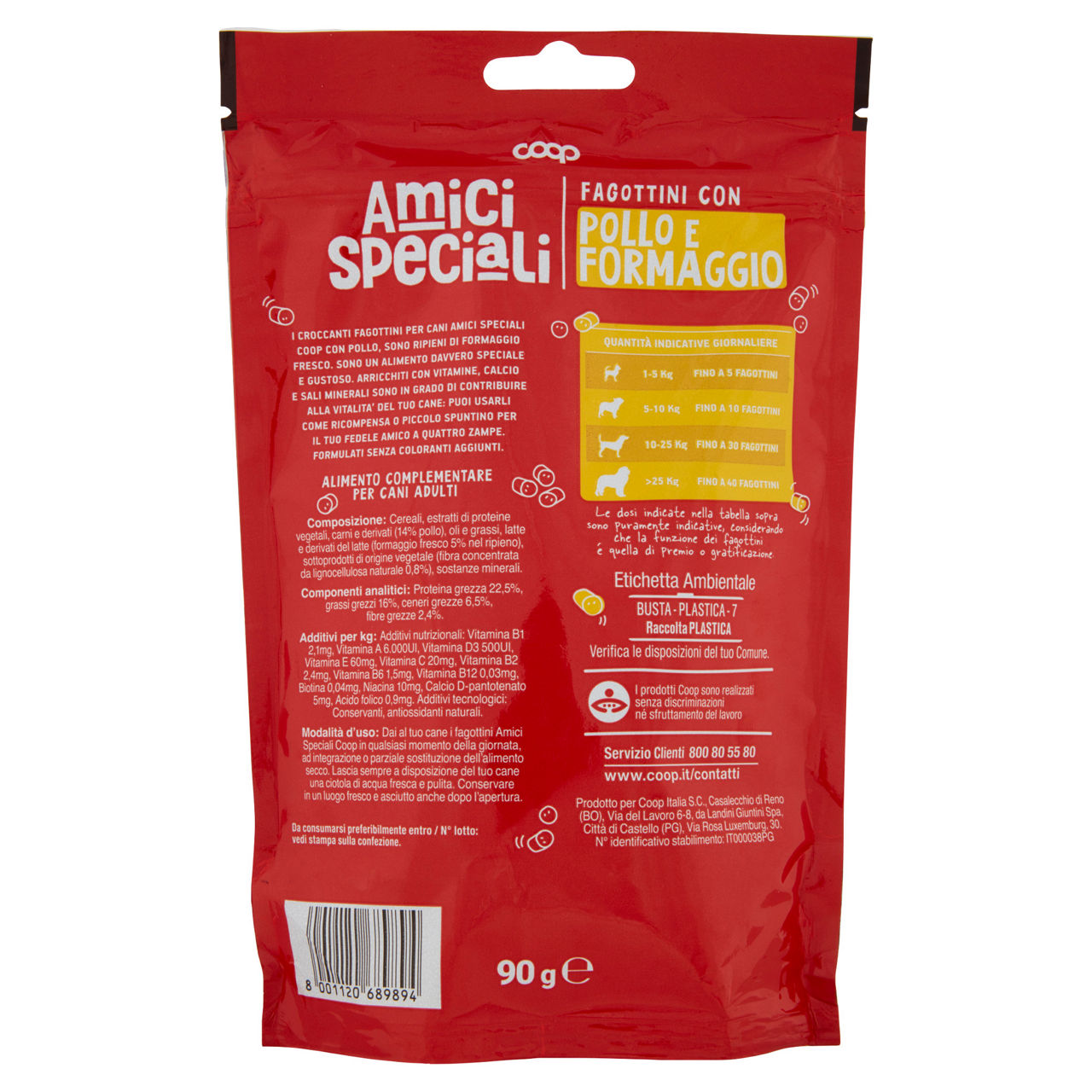Fagottini pollo ripieni formaggio amici speciali coop g90 - Immagine 31