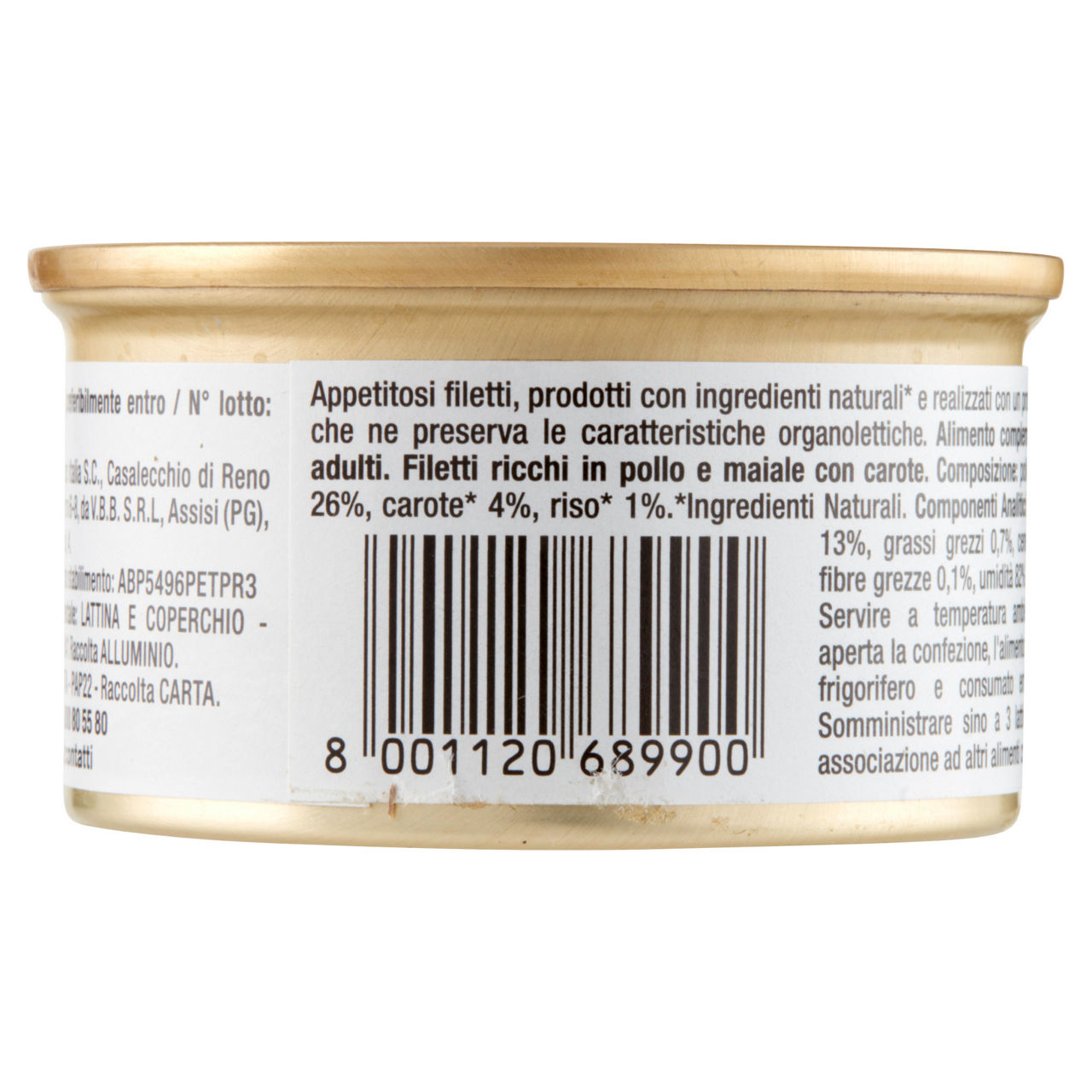Umido per cani adulti filetti naturali pollo maiale e carote 85 gr - Immagine 41