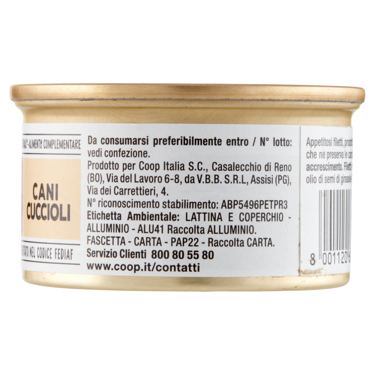 Umido cane filetti naturali per cani cuccioli tonno imprinta coop g 85 - Immagine 51