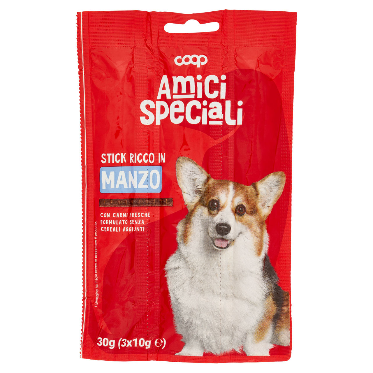 Stick per cani manzo amici speciali coop g10x3