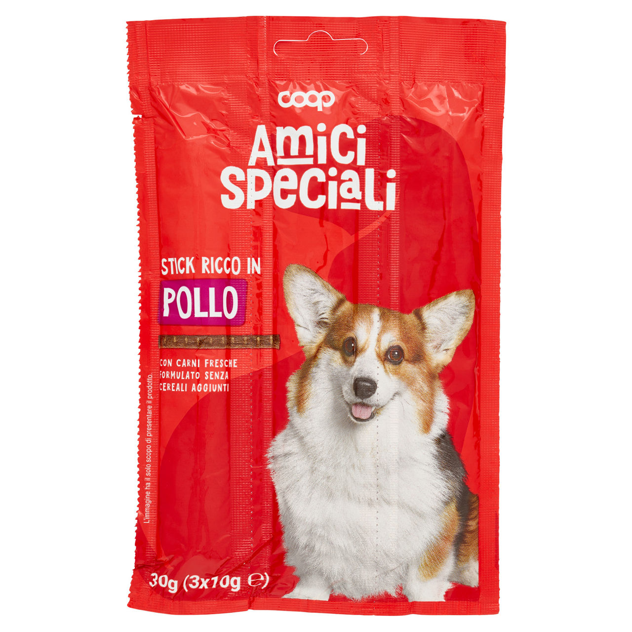 Stick per cani pollo amici speciali coop g10x3 - Immagine 01