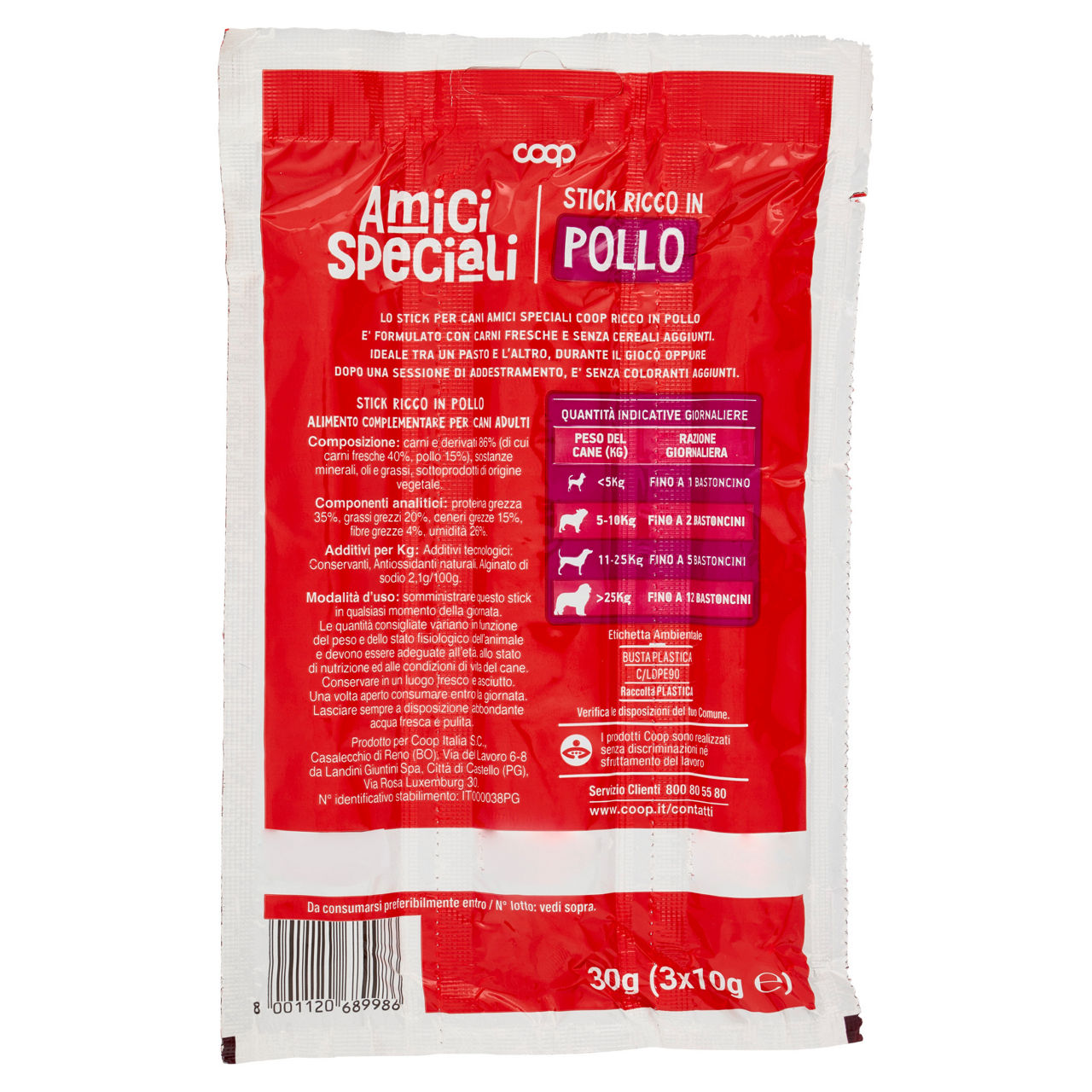 Stick per cani pollo amici speciali coop g10x3 - Immagine 21