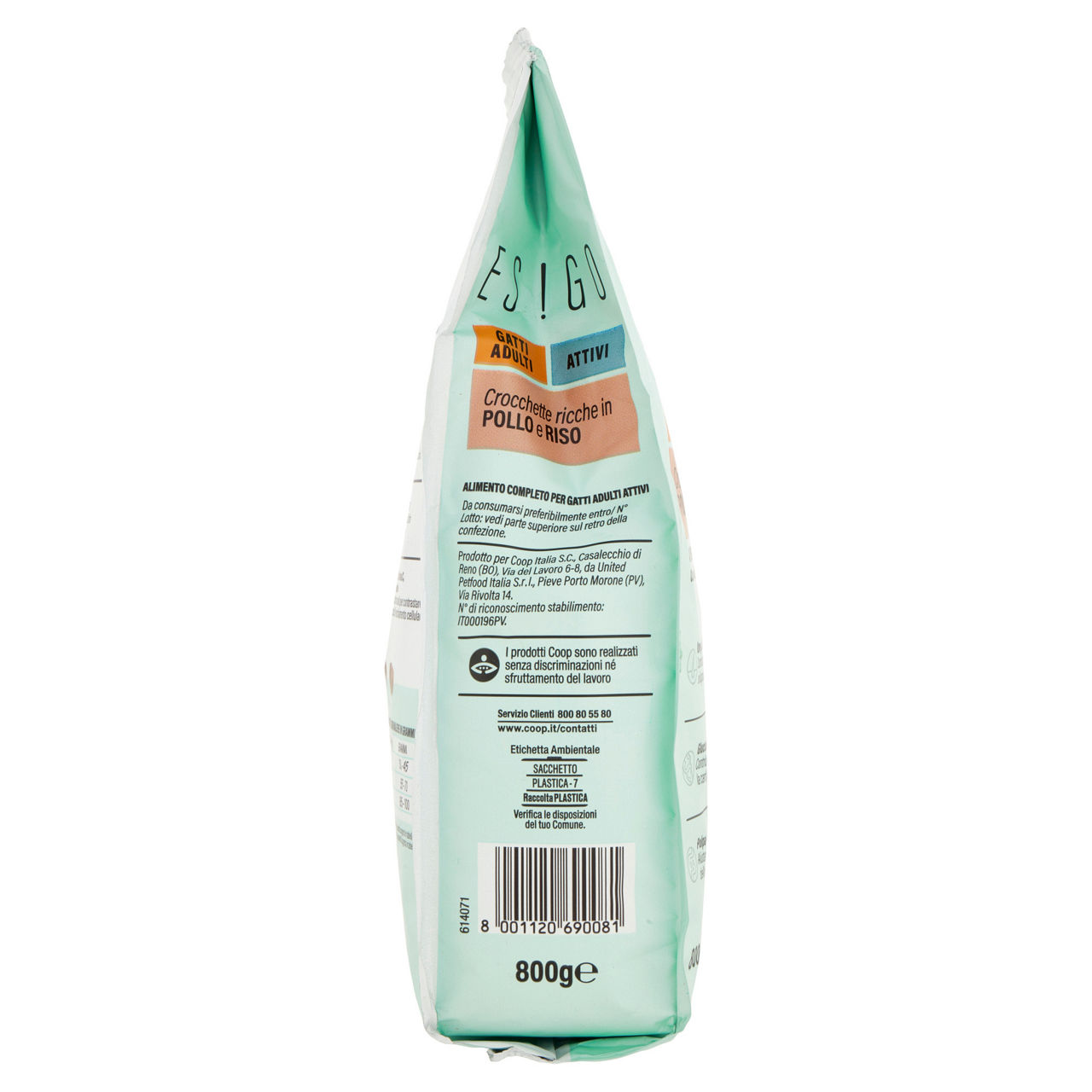 Secco gatto crocchette gatti attivi pollo/riso esigo coop g800 - Immagine 31