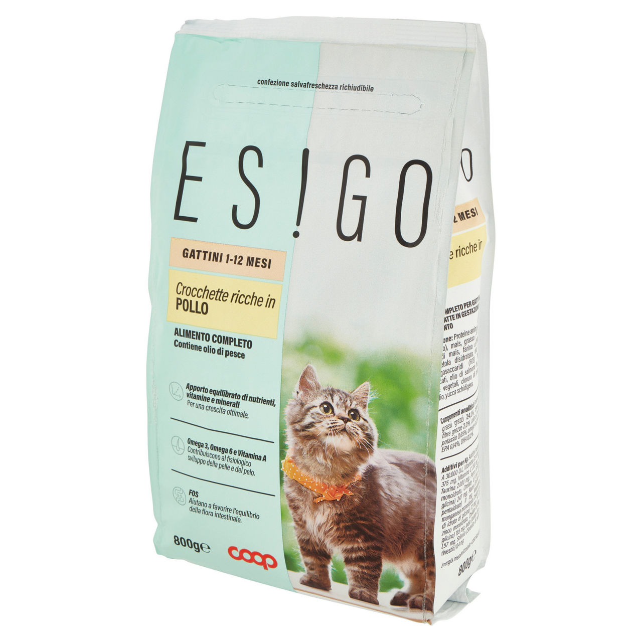 Secco gatto crocchette per gattini pollo e riso esigo coop g800 - Immagine 51
