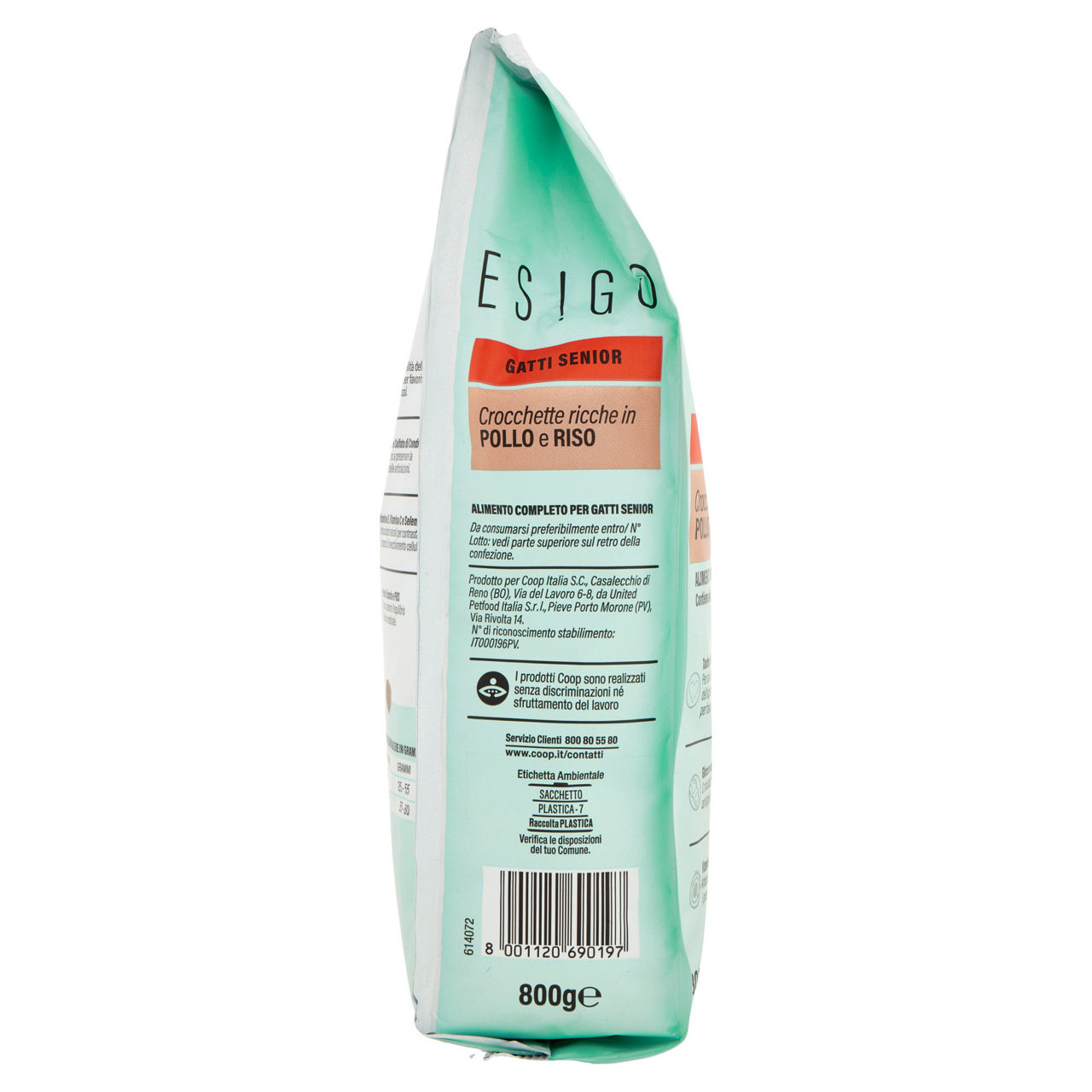 Secco gatto crocchette gatti anziani pollo e riso esigo coop g800 - Immagine 61